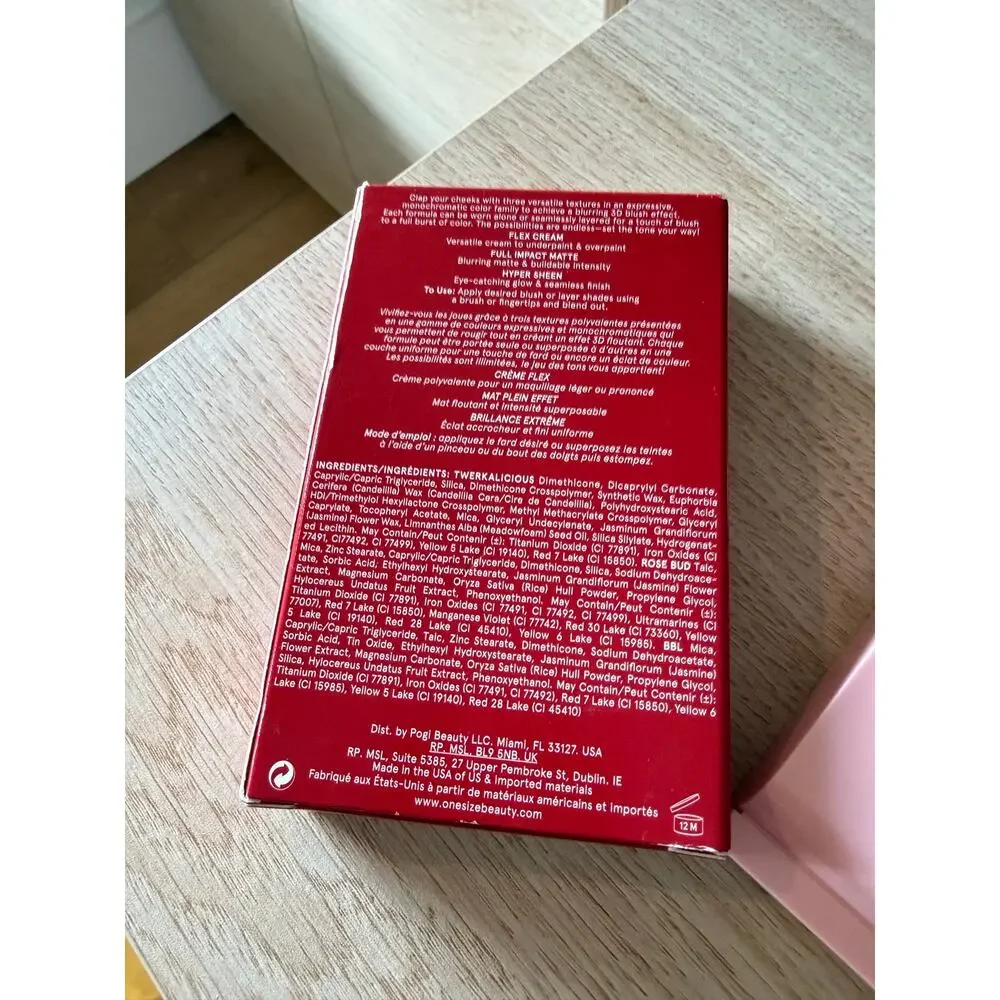 $38 ONE/SIZE Cheek Clapper 3D Blush Trio Phat Ass New Full Size
